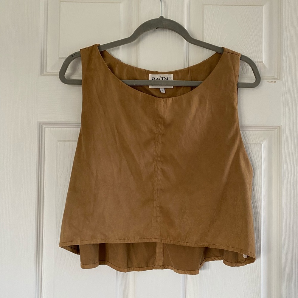 Sabo Skirt brown suede top
